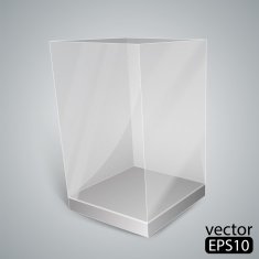Black Glass Rectangle Box N2