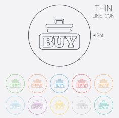 Buy sign icon Online buying cart button N7