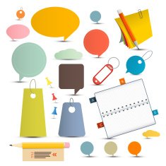 Office and School Items Set