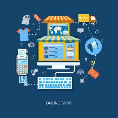 E-commerce infographic concept