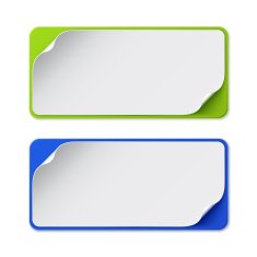 Set of two colorful banners