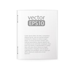 close up of a leaflet blank white paper