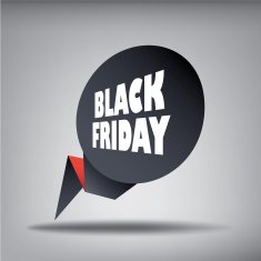 Black friday sales web element banner in 3d for promotion