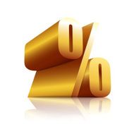3D icon percent