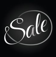 Sale text ribbon design