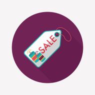 Chinese New Year SALE flat icon with long shadow eps10 N5