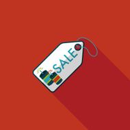 Chinese New Year SALE flat icon with long shadow eps10 N9