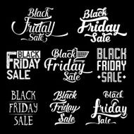 Black Friday Calligraphic Design Collection