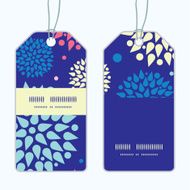 Vector colorful bursts vertical stripe frame pattern tags set