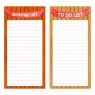 shopping and to do list template