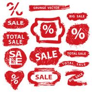 Sale Grunge Stamps badges label banners set N2
