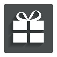Gift box sign icon Present symbol N52