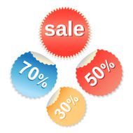 Vector special offer labels set