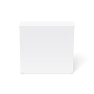 Blank box isolated on white background N2