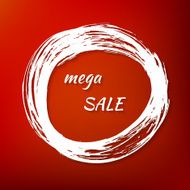 banner mega sale in calligraphic blo N2