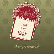 2015 Christmas Tag with field for text