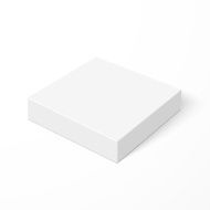 Blank box isolated on white background N3