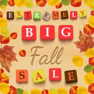 Extremely big fall sale banner