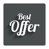 Best offer sign icon Sale symbol N3