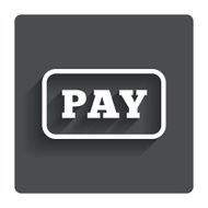 Pay sign icon Shopping button N2