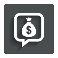 Money bag sign icon Dollar USD currency N8