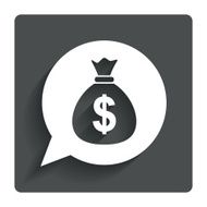 Money bag sign icon Dollar USD currency N10