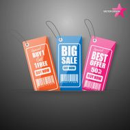 Sale tags Vector N3
