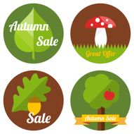 Autumn sale labels N2