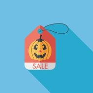 Halloween SALE flat icon with long shadow eps10 N24