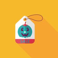 Halloween SALE flat icon with long shadow eps10 N25