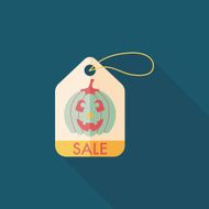 Halloween SALE flat icon with long shadow eps10 N26