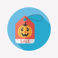 Halloween SALE flat icon with long shadow eps10 N28