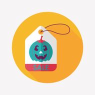 Halloween SALE flat icon with long shadow eps10 N29