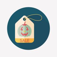 Halloween SALE flat icon with long shadow eps10 N30