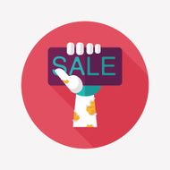 Halloween SALE flat icon with long shadow eps10 N36