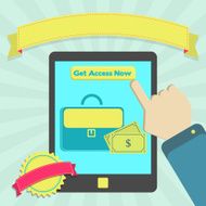 Get access to business through tablet