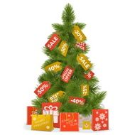 Vector Christmas Sale Concept