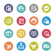 Shopping and Shipping Icons - Circle Series