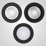 Vector icons for auto parts Wheel