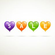 Vector Sale Design with Balloons