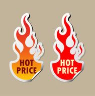 Hot price stickers