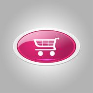Shopping Elliptical Vector Pink Web Icon Button N2
