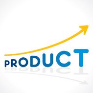 creative increase product sell growth graph vector
