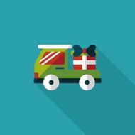shopping cart flat icon with long shadow N23