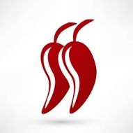 Icon of red hot chili pepper N3