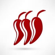 Icon of red hot chili pepper N4