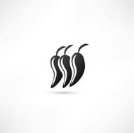 Icon of red hot chili pepper N6