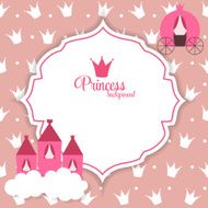 Princess Abstract Background Vector Illustration N3