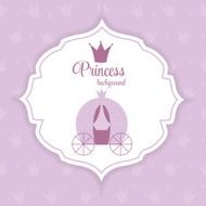 Princess Crown Background Vector Illustration N13