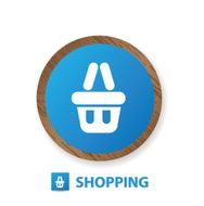 Shopping sign vector